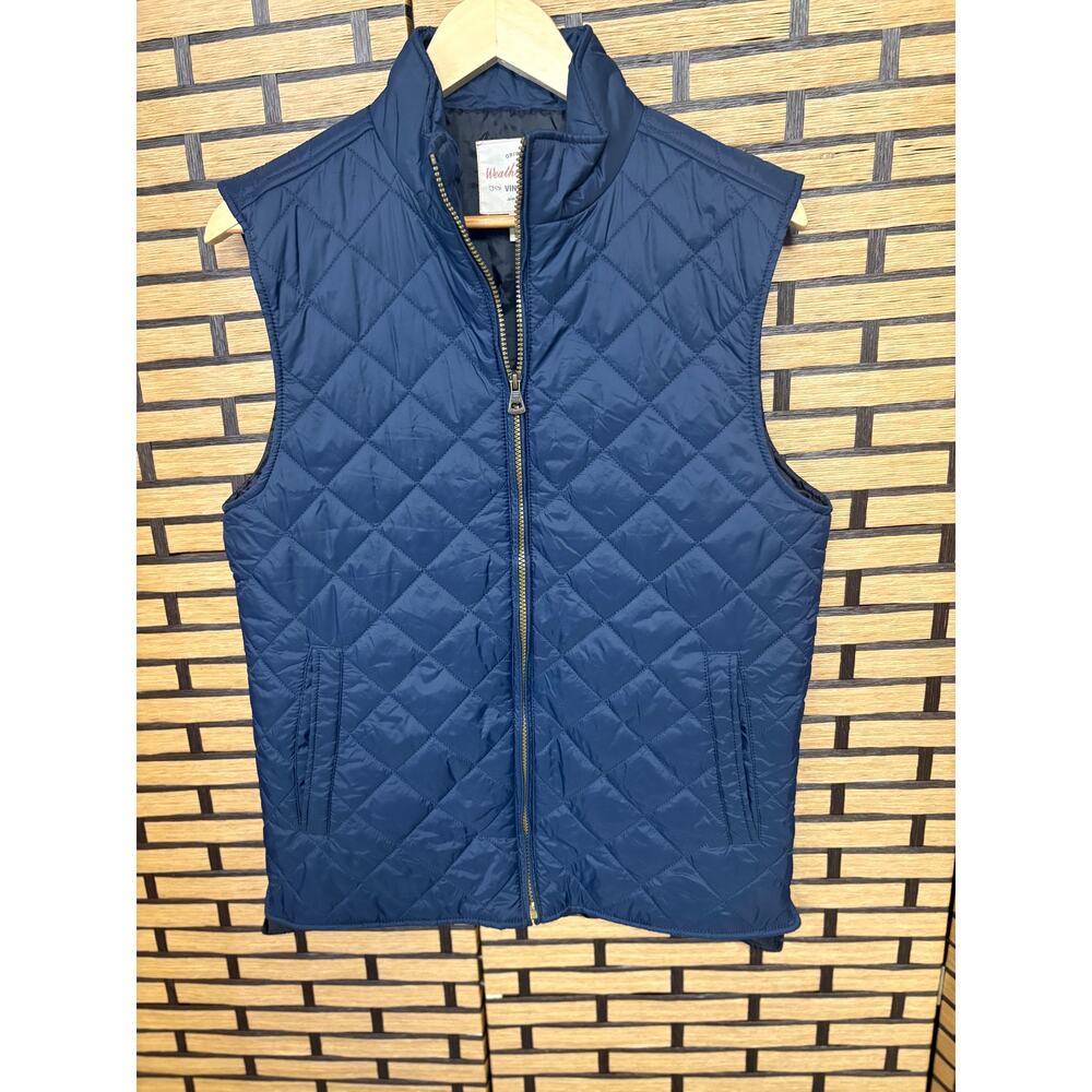 Weatherproof Vintage Navy Puffer Vest Size Small